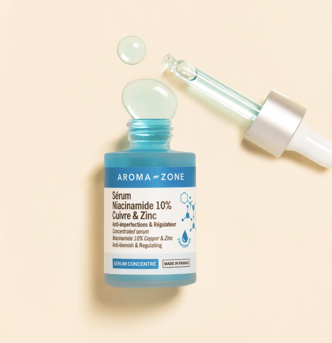 Sérum Aroma-Zone à la niacinamide 10 % avec zinc et cuivre
