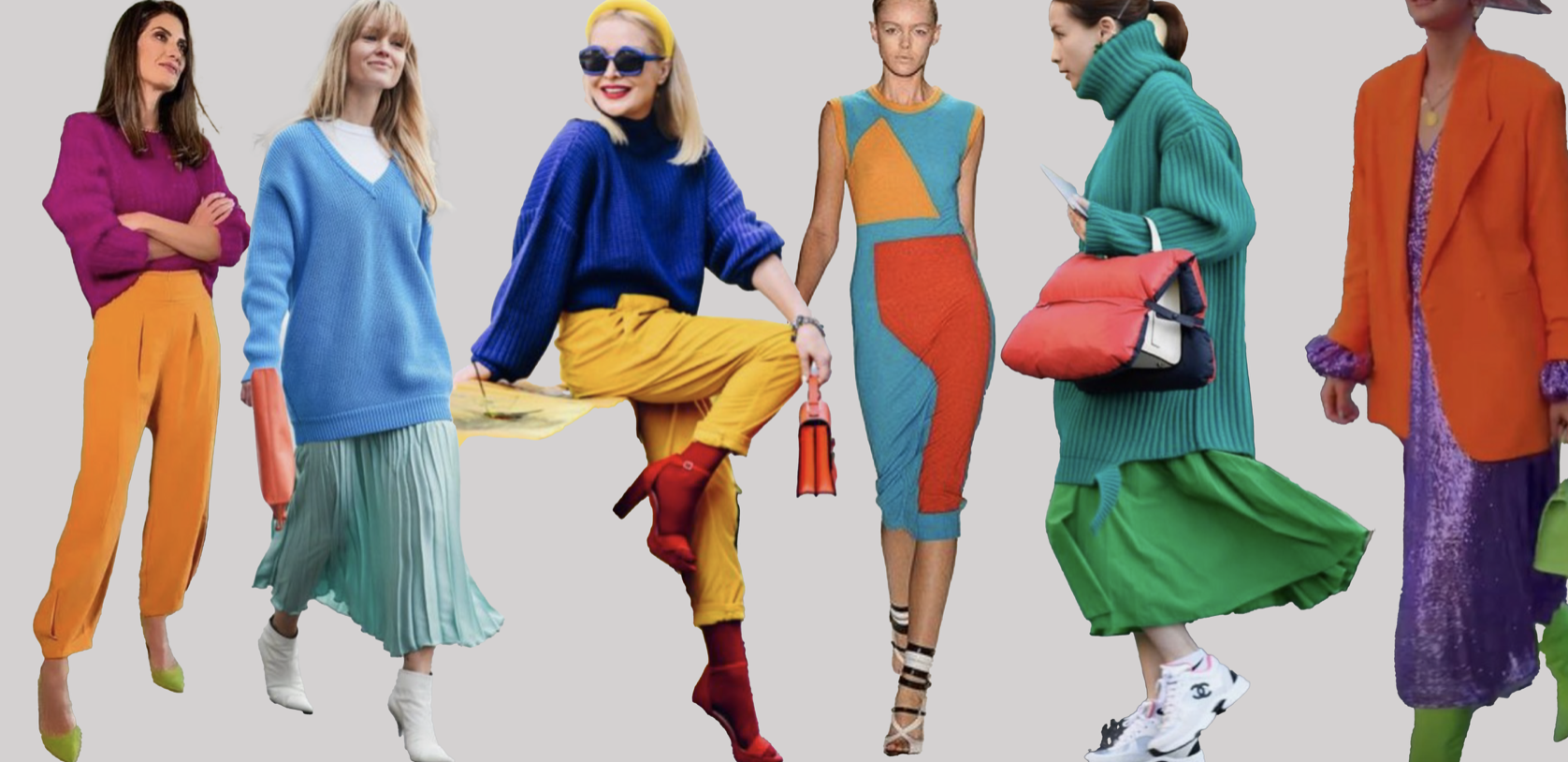 Tenues stylées avec des couleurs complémentaires divisées