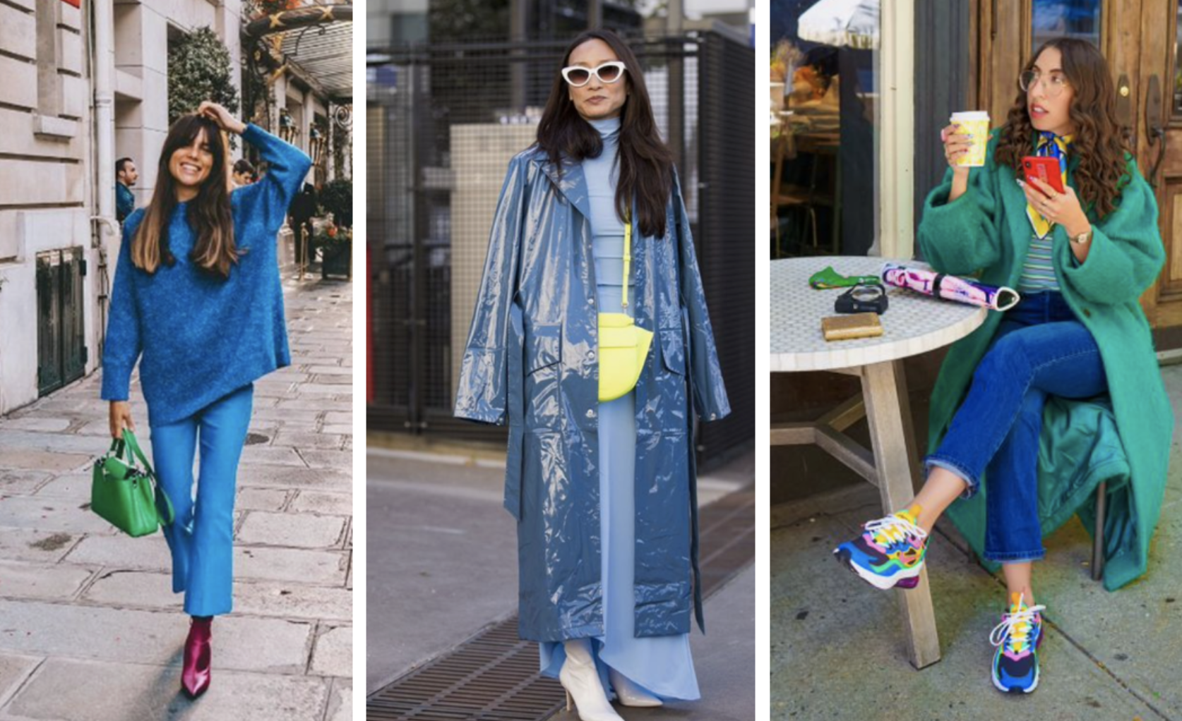 Tenues inspirées de couleurs froides