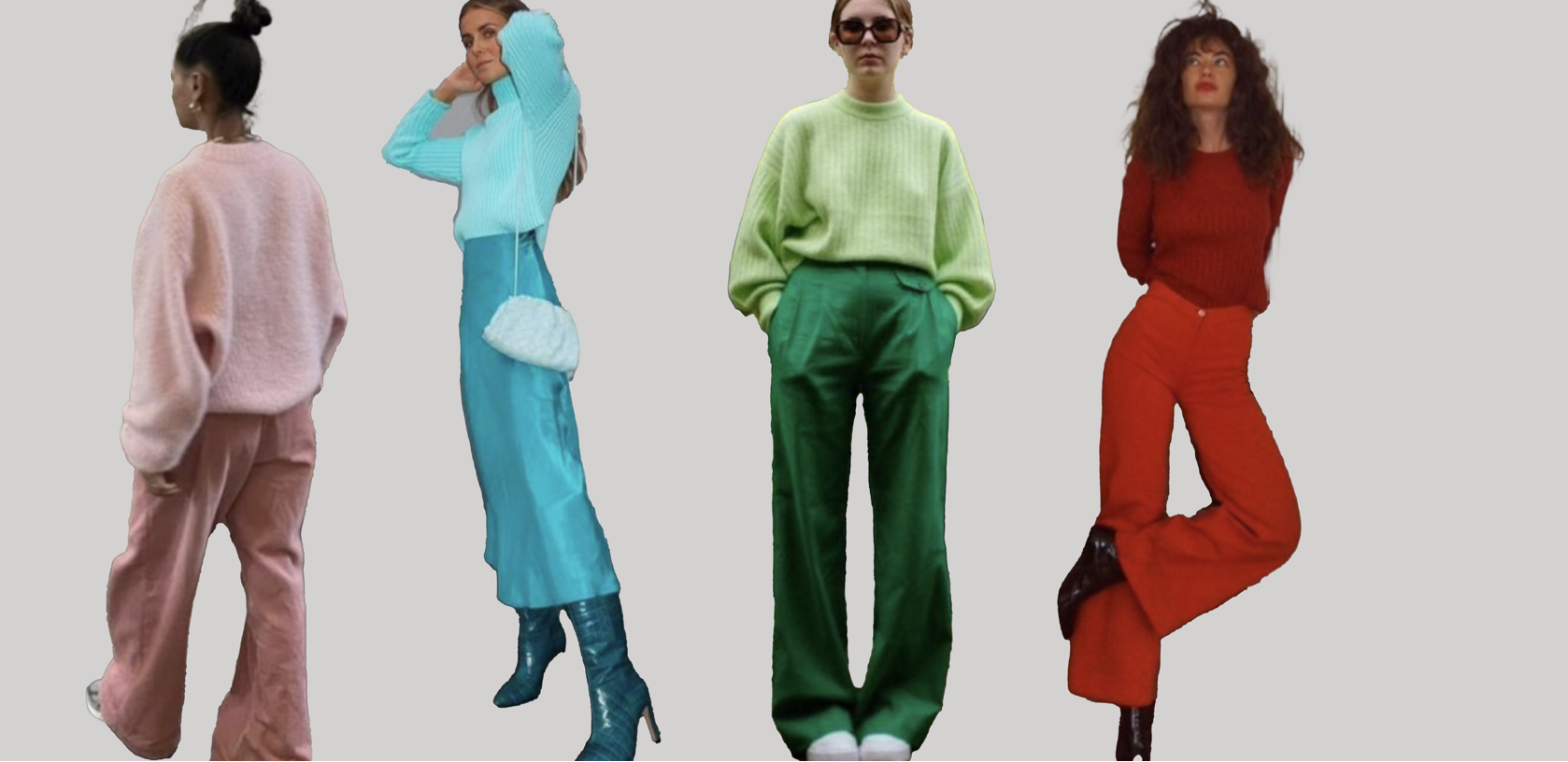 Exemples de tenues utilisant des combinaisons monochromatiques