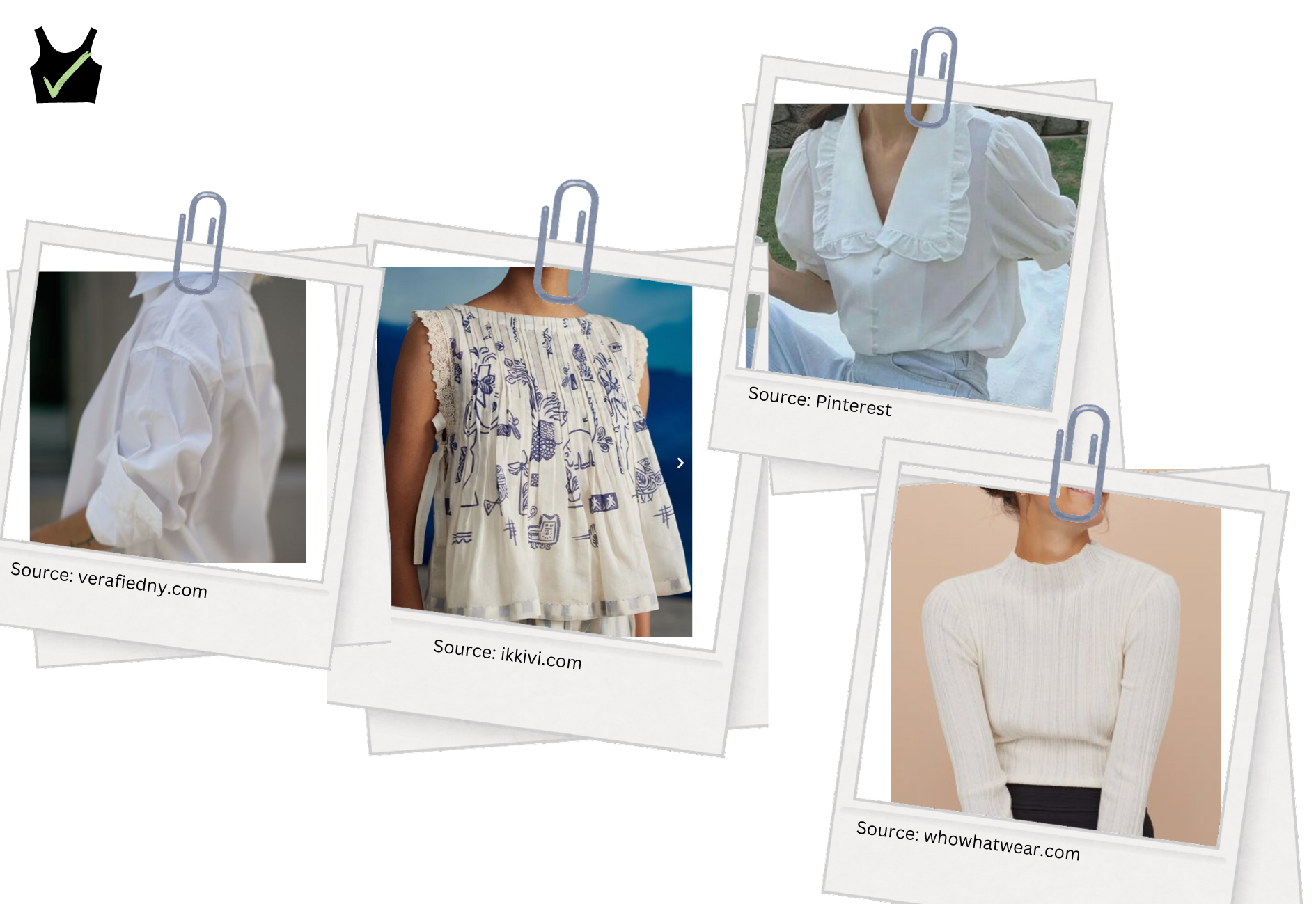 Sélection de hauts adaptés à ma morphologie 