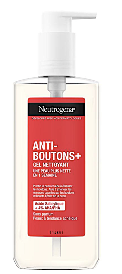 Nettoyant visage Neutrogena avec AHA/BHA