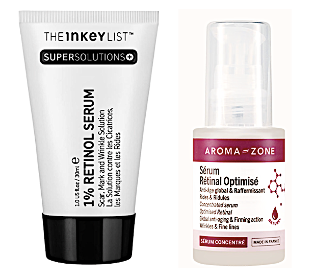 IKNS Retinol 1% et Aromazone Retinal 2%