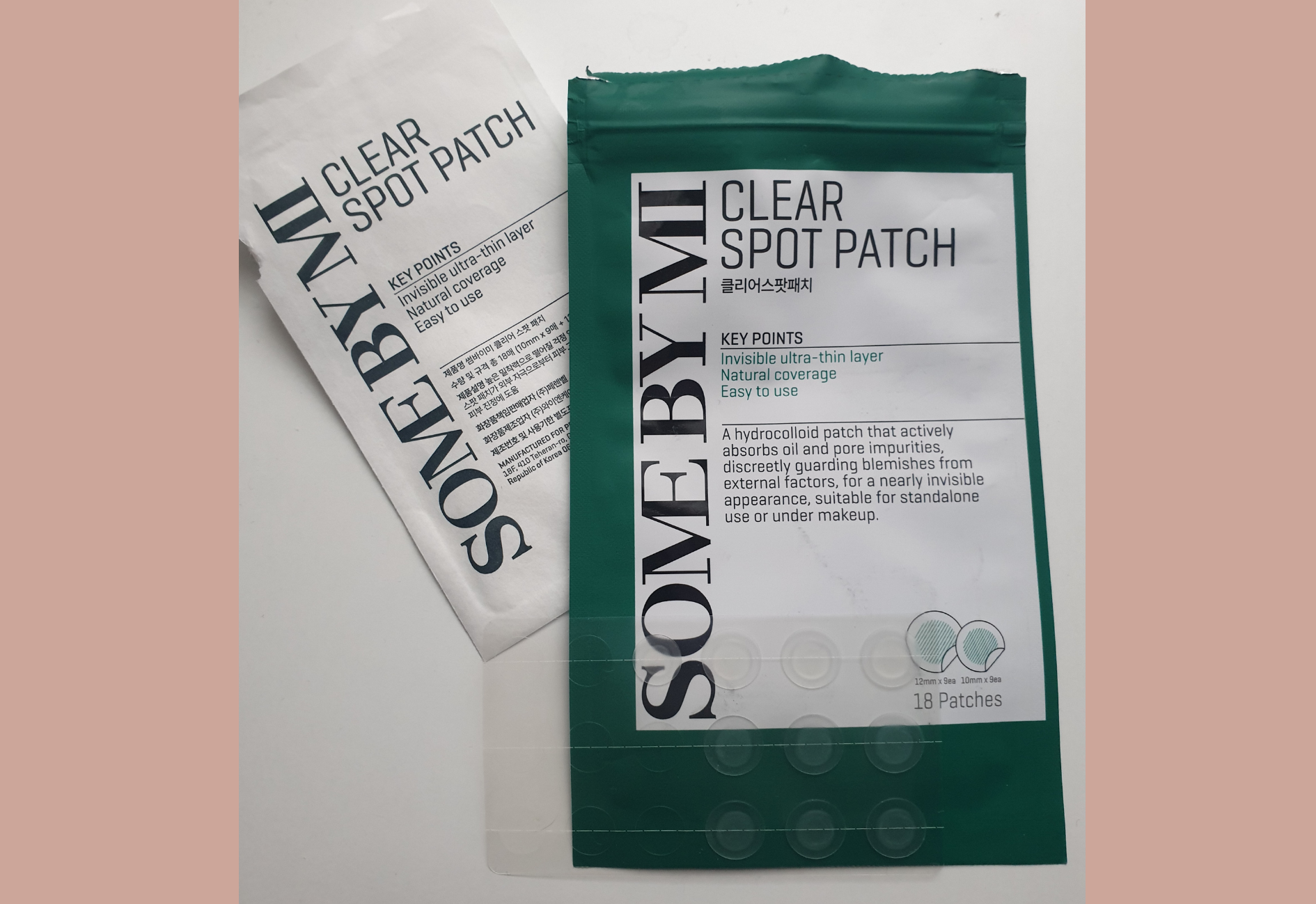 Patch anti-acné SOME BY MI Clear Spot Patch - packaging et patchs