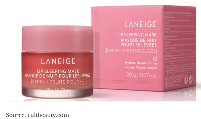 Masque à lèvres Laneige, populaire sur les réseaux sociaux