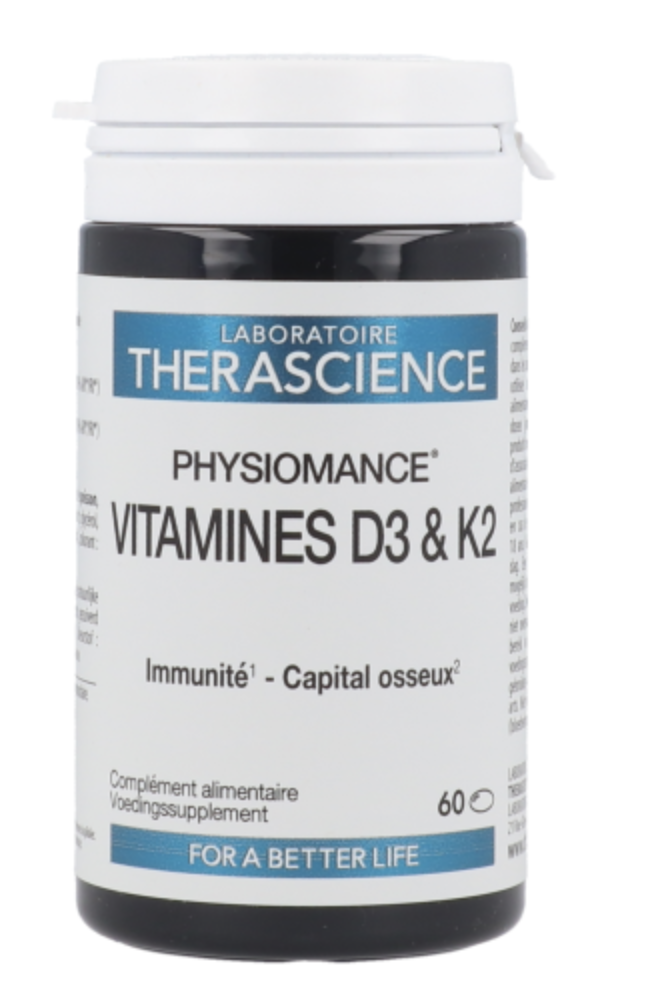 Therascience Physiomance Vitamines D3 & K2 | 60 capsules